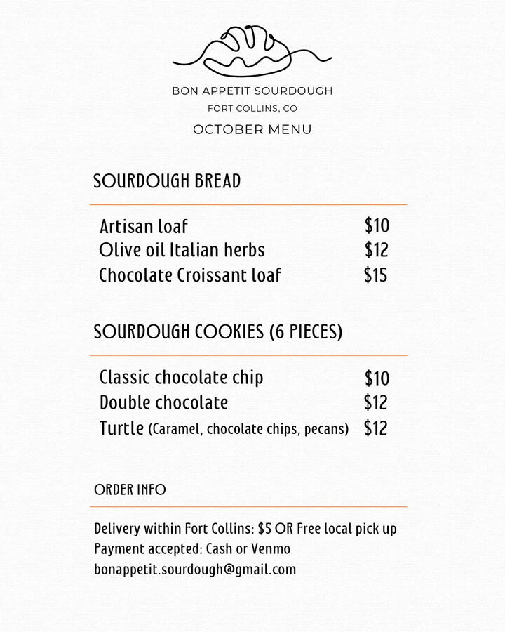 Bon appetit sourdough Fort Collins